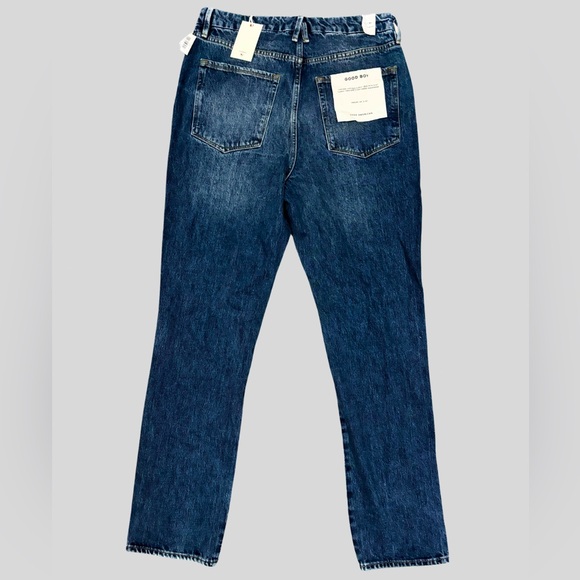 Good American Straight Fringe Jeans - Picture 2 of 3